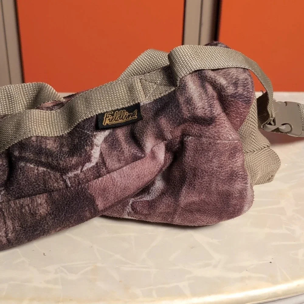 Fieldline Hand Warmer Muff Camouflage Fleece Adjustable Strap Buckle Closure